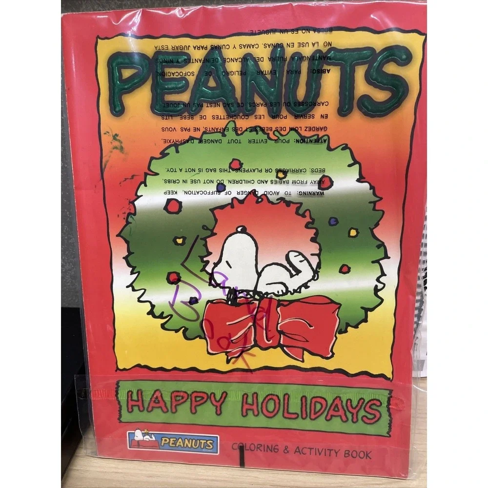 Peanuts Happy Holidays Coloring & Activity Book 2004 Charlie Brown Snoopy